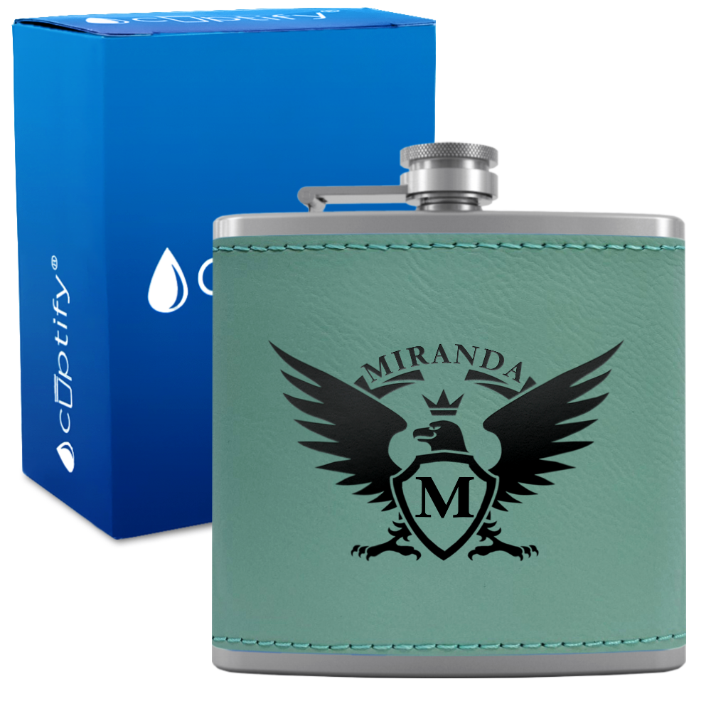 Personalized Eagle 6oz Hip Flask