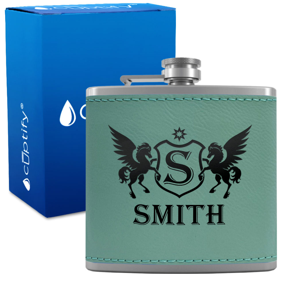 Personalized Pegasus 6oz Hip Flask