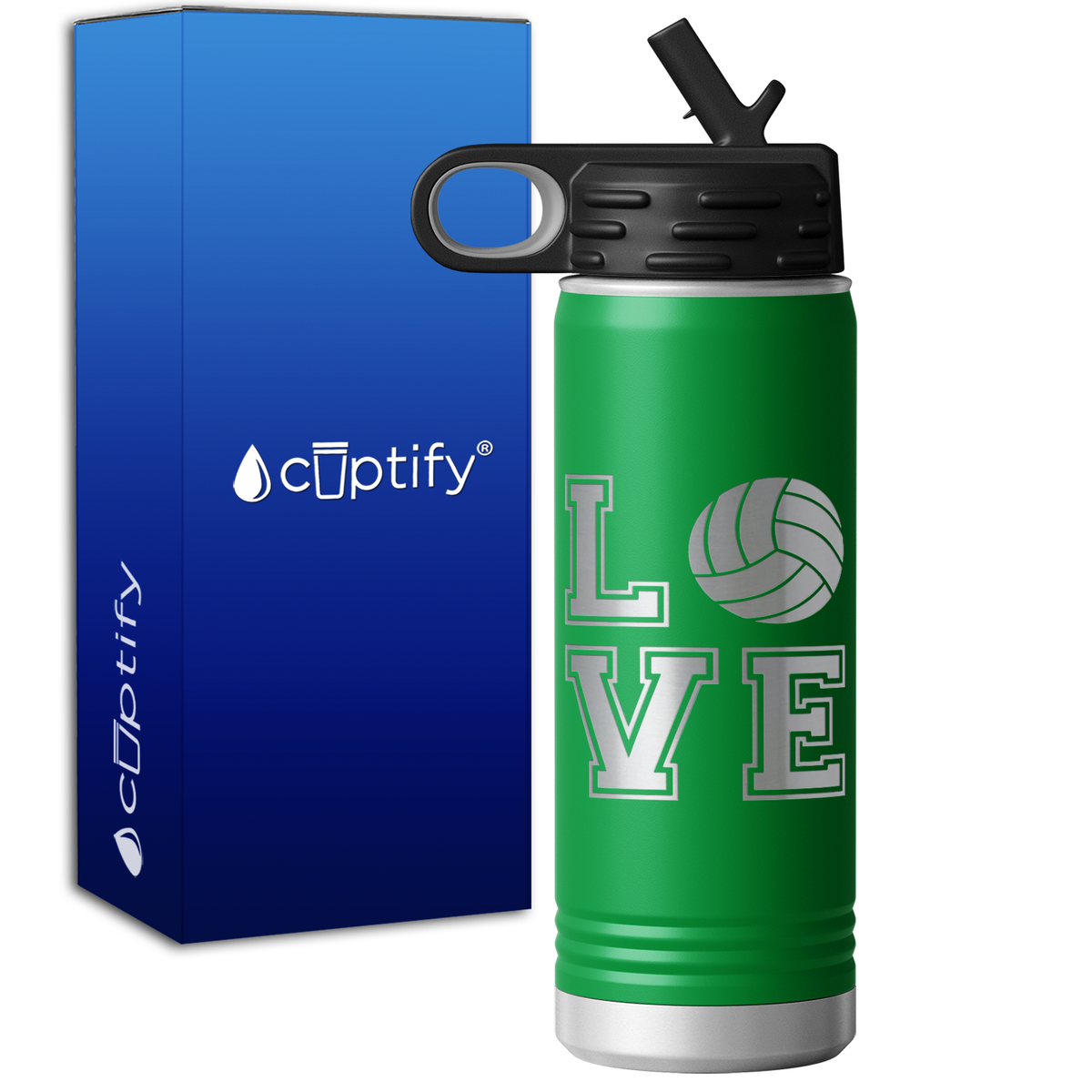 Volleyball Love 20oz Sport Water Bottle