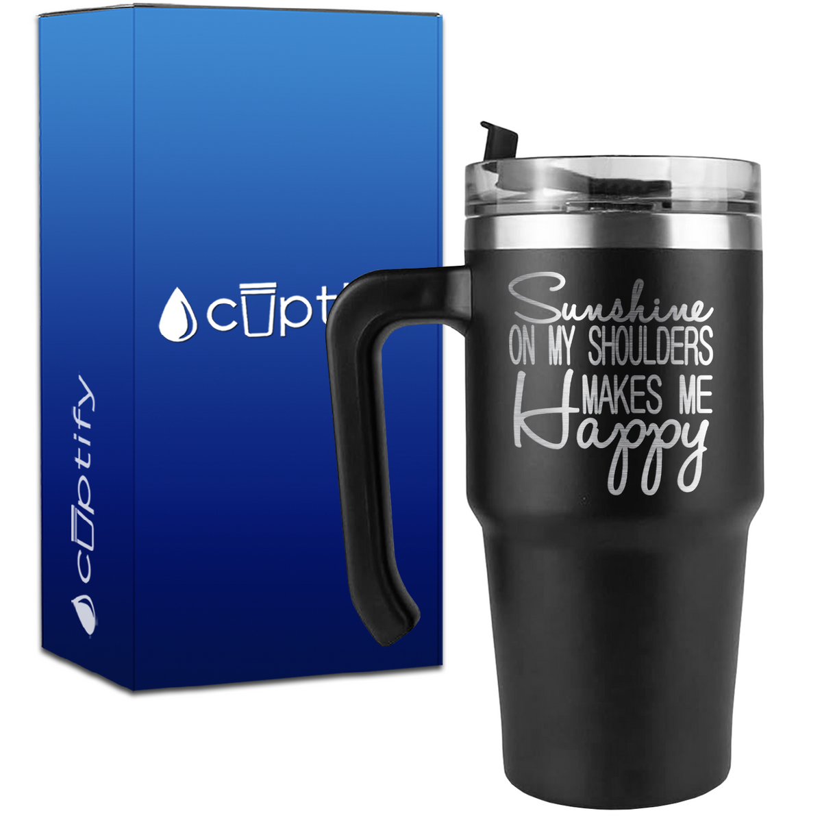 Sunshine on my Shoulders on 20oz Beach Life Travel Mug