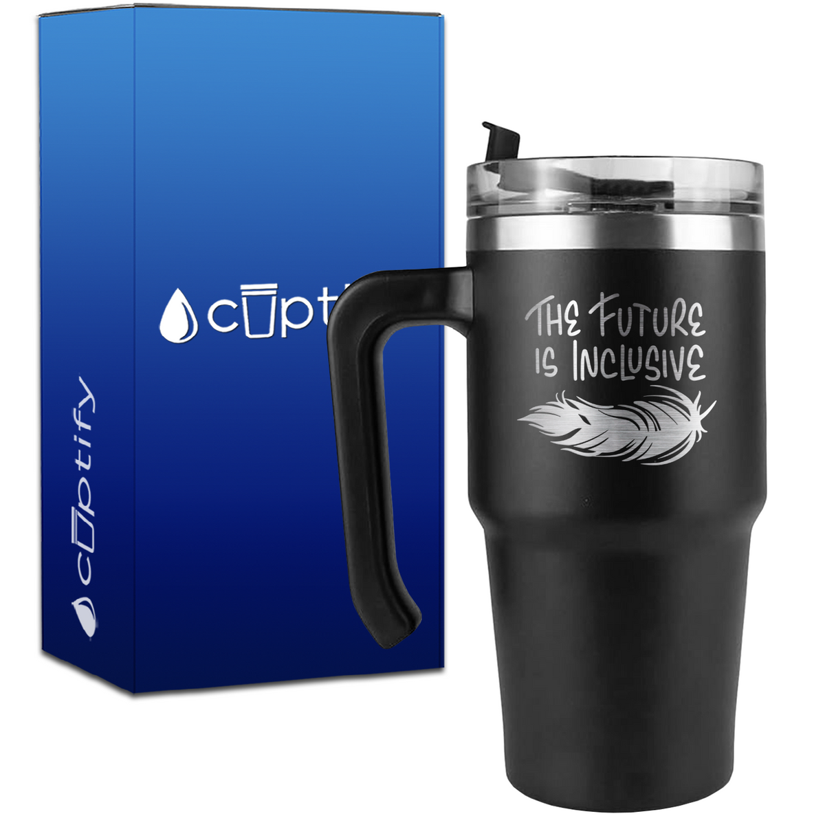 The Future is Inclusive on 20oz Autism Travel Mug