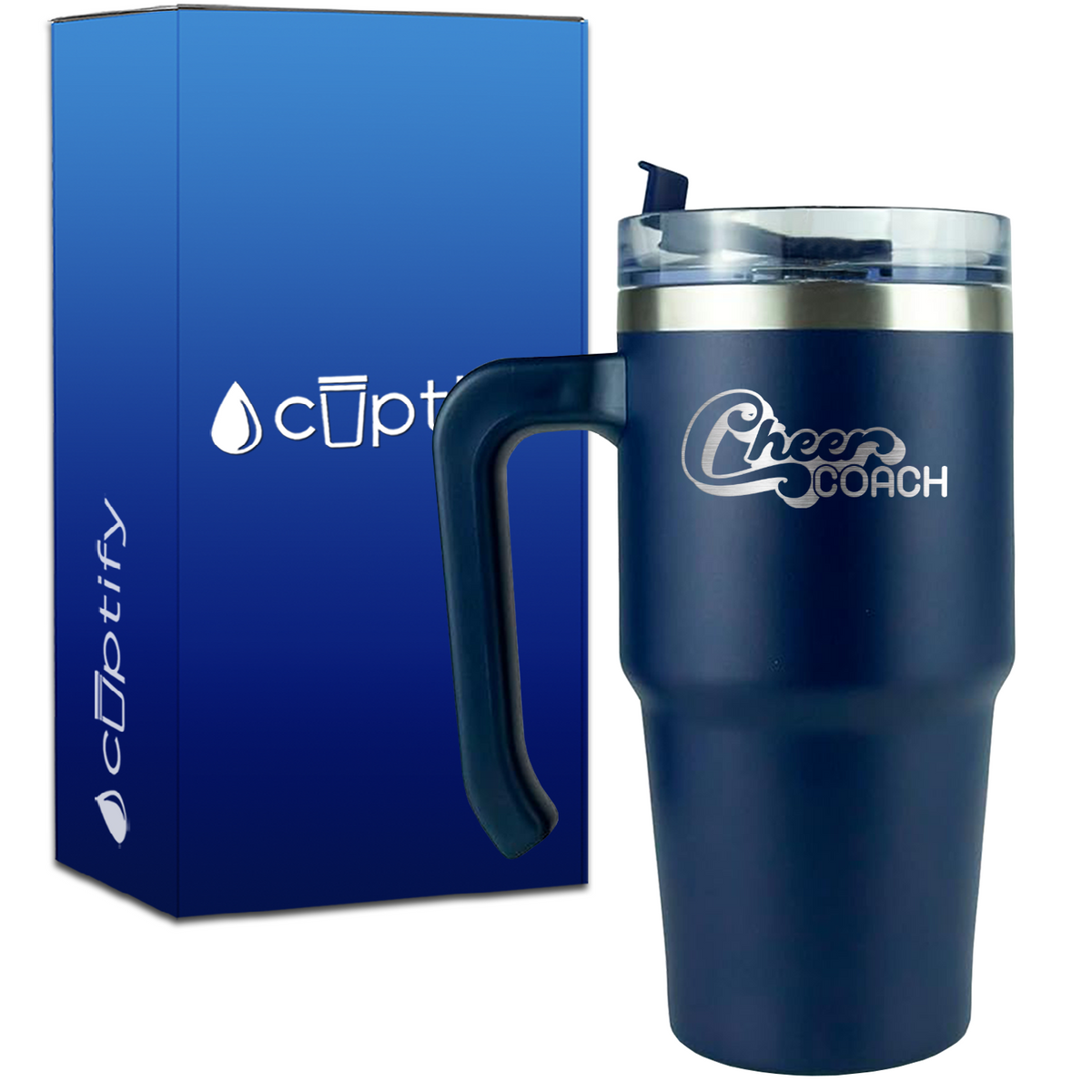 Cheer Coach on 20oz Coach Travel Mug