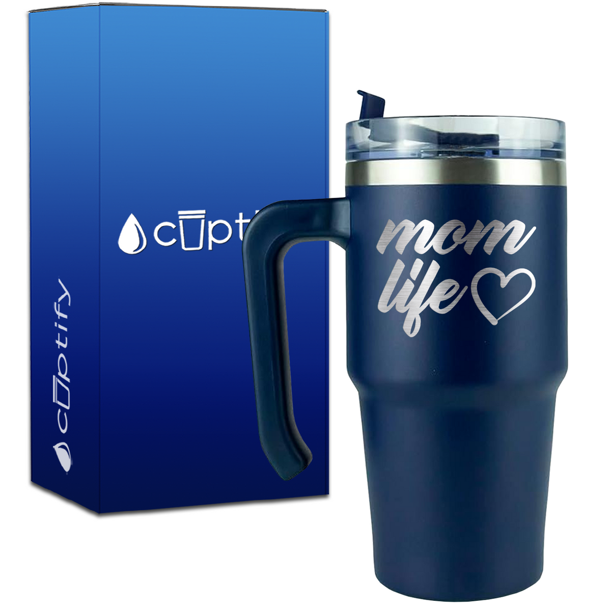 Mom Life on 20oz Mom Travel Mug