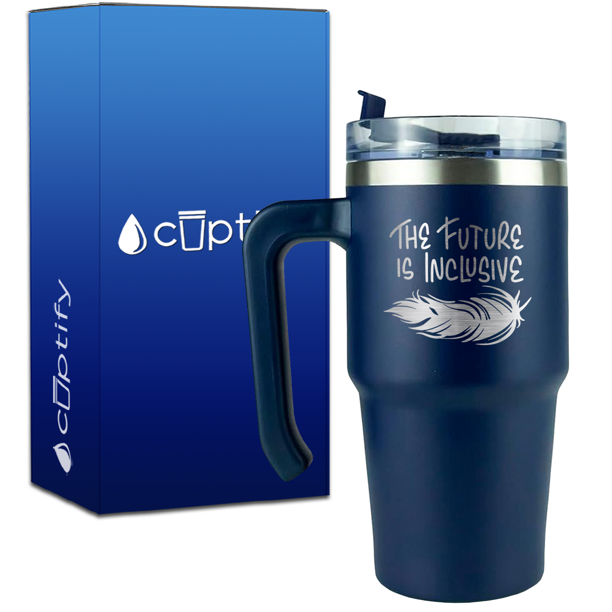 The Future is Inclusive on 20oz Autism Travel Mug