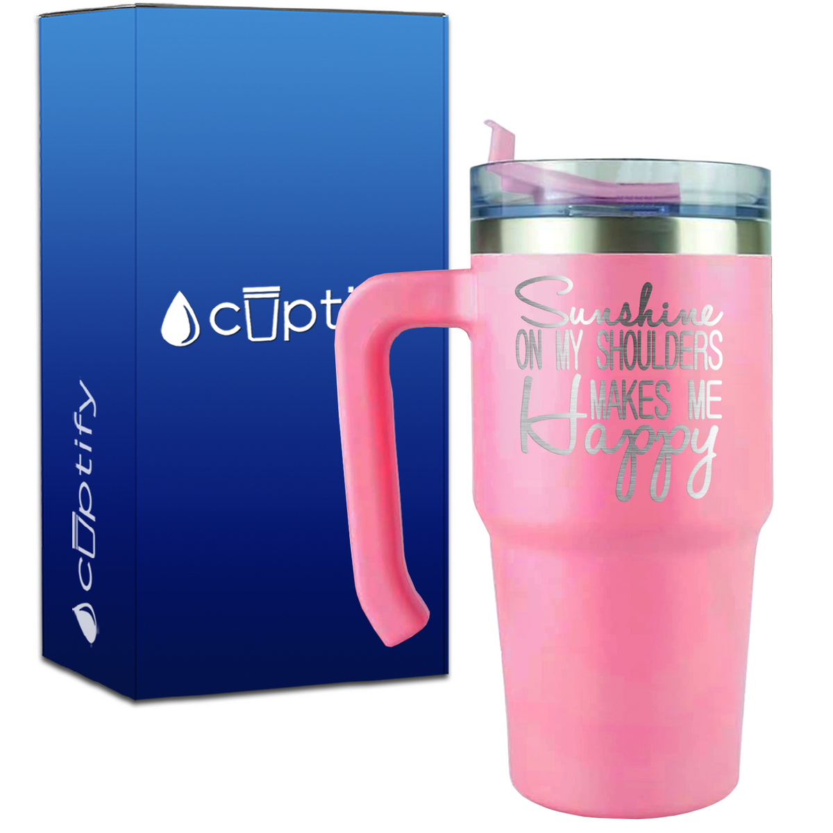 Sunshine on my Shoulders on 20oz Beach Life Travel Mug
