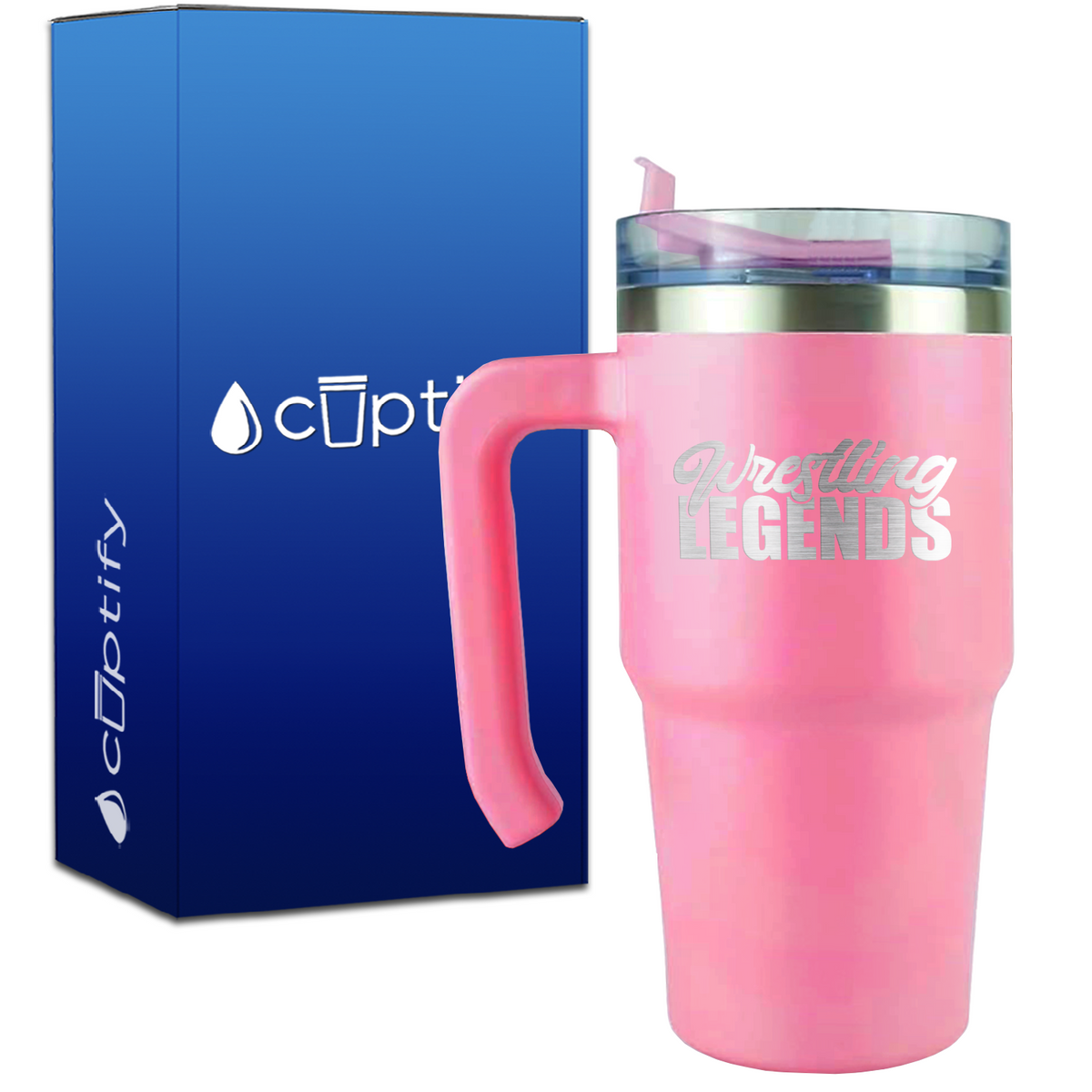 Wrestling Legends on 20oz Wrestling Travel Mug
