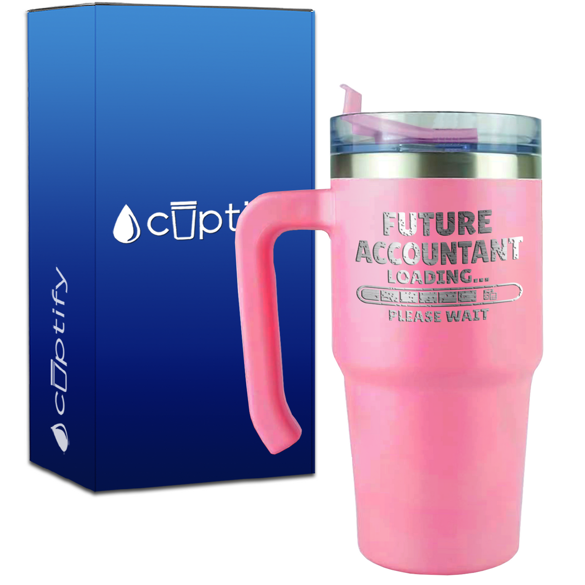 Future Accountant Loading on 20oz Accountant Travel Mug