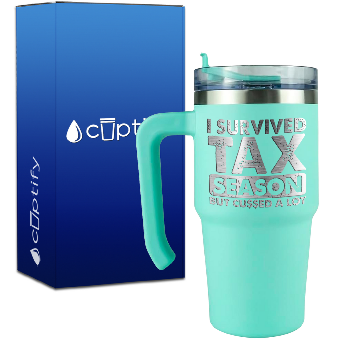 I Survived Tax Season on 20oz Accountant Travel Mug