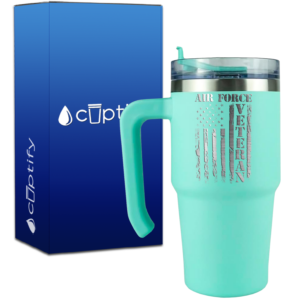 Air Force Veteran on 20oz Travel Mug