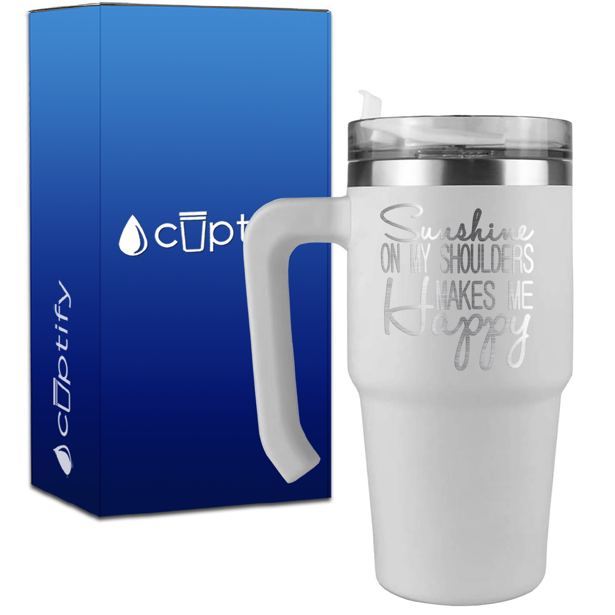 Sunshine on my Shoulders on 20oz Beach Life Travel Mug
