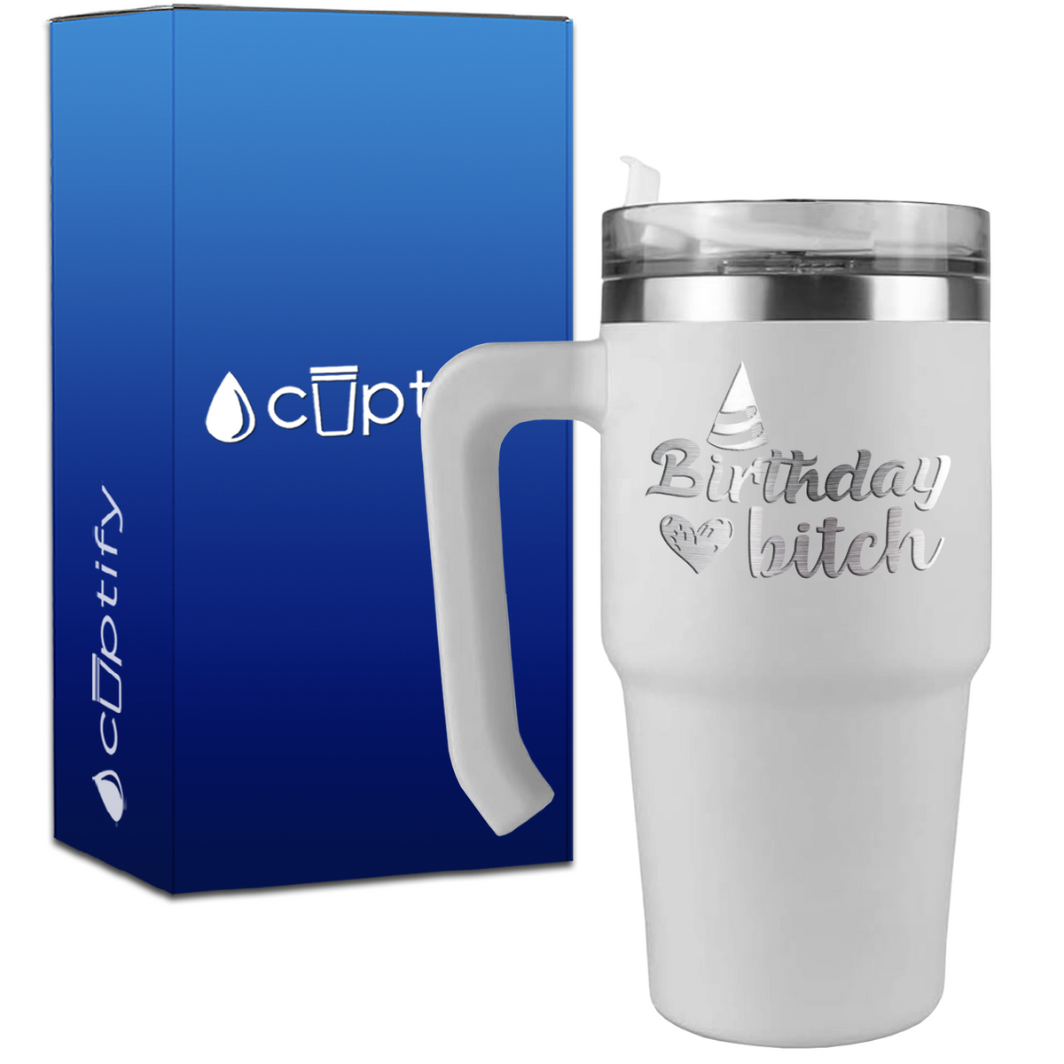 Birthday Bitch on 20oz Travel Mug