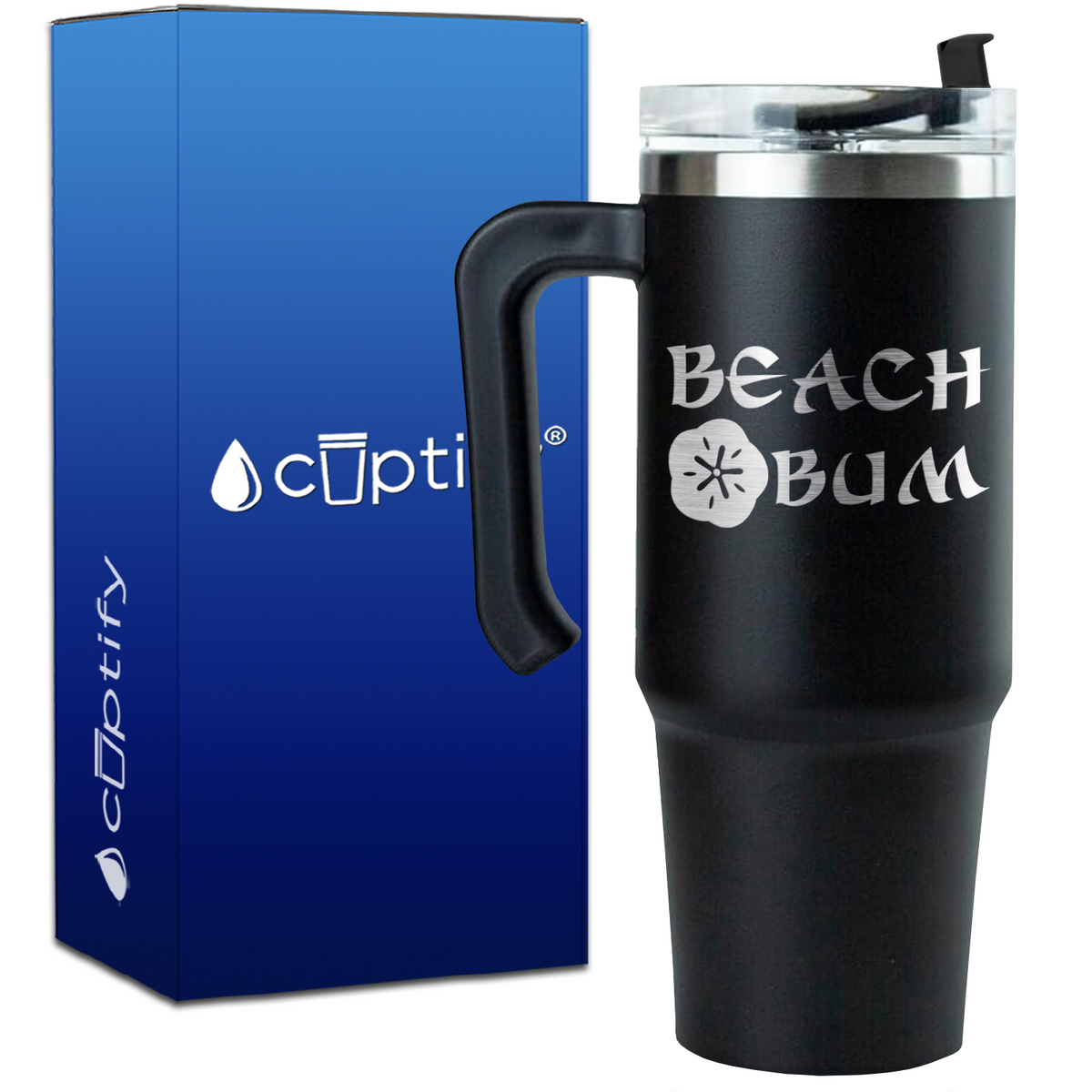 Beach Bum on 30oz Beach Life Travel Mug