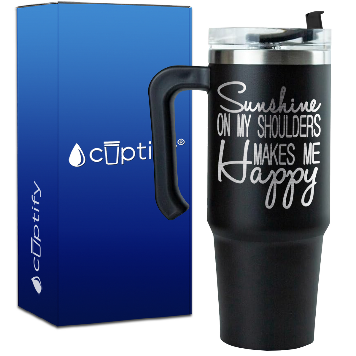 Sunshine on my Shoulders on 30oz Beach Life Travel Mug