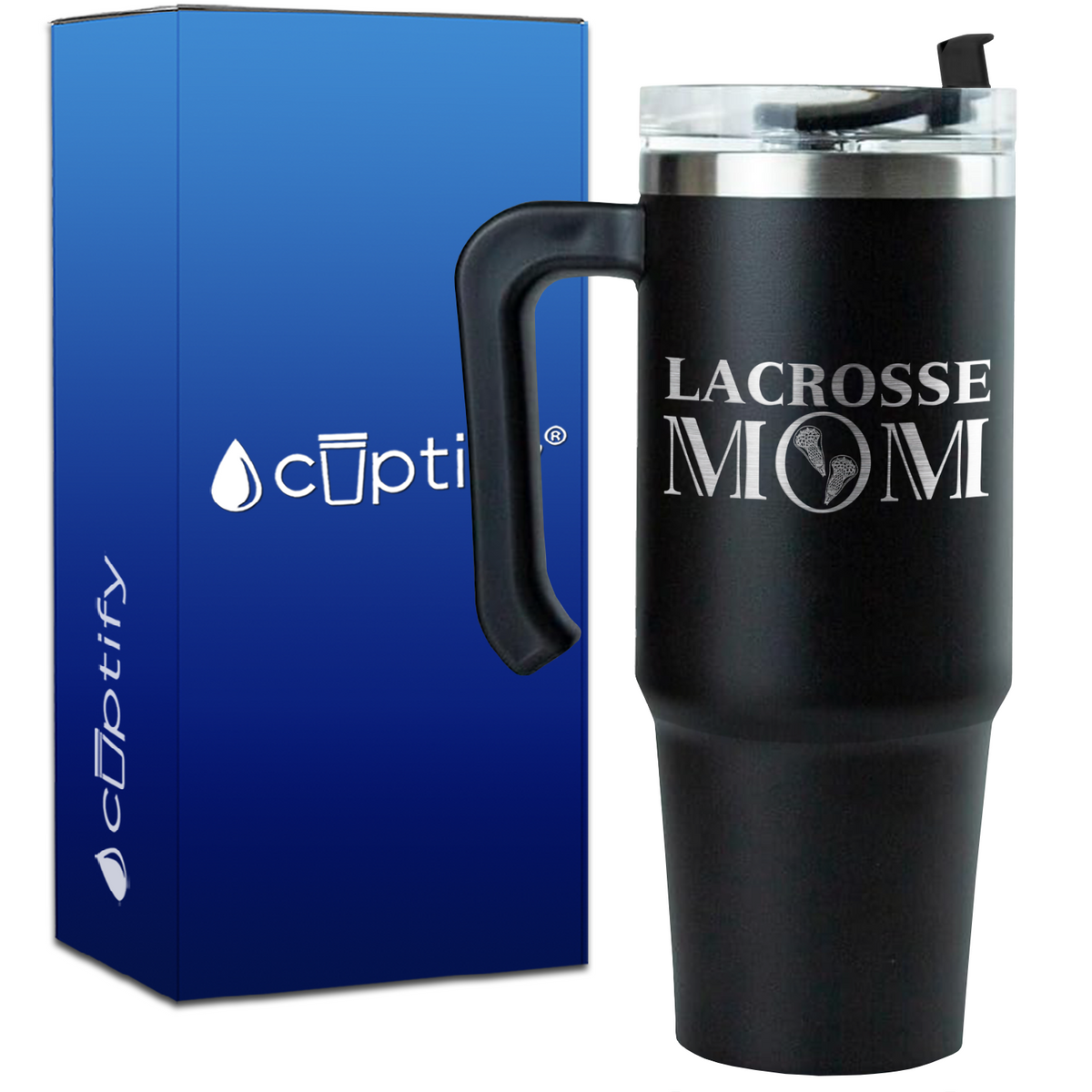 Lacrosse Mom on 30oz Mom Travel Mug