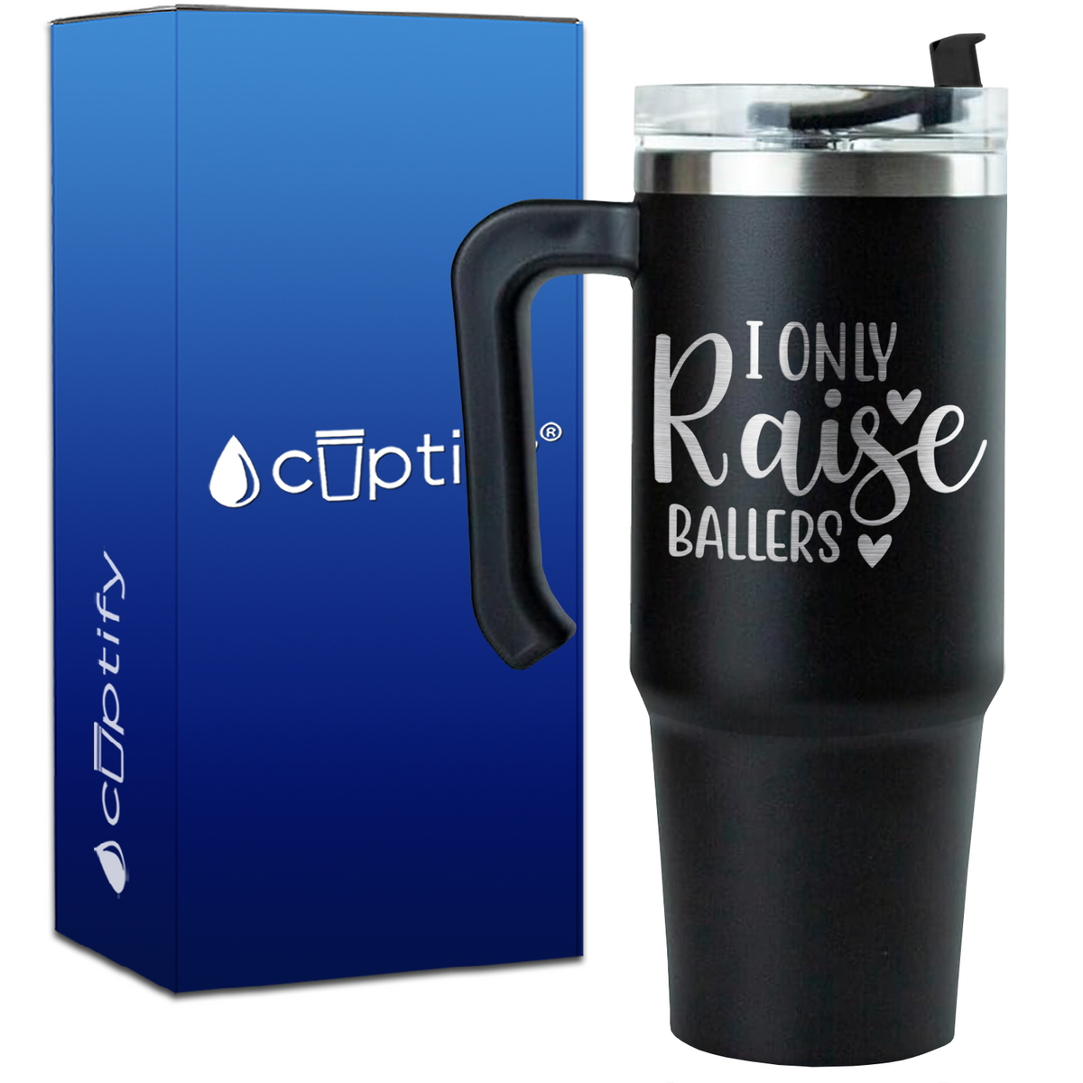 I Only Raise Ballers on 30oz Baseball Travel Mug