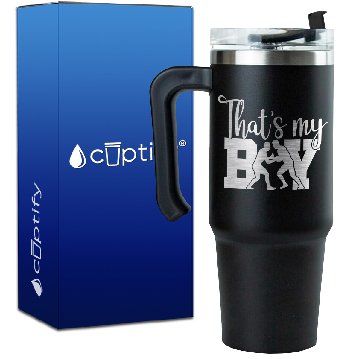 That's My Boy Wrestling on 30oz Wrestling Travel Mug