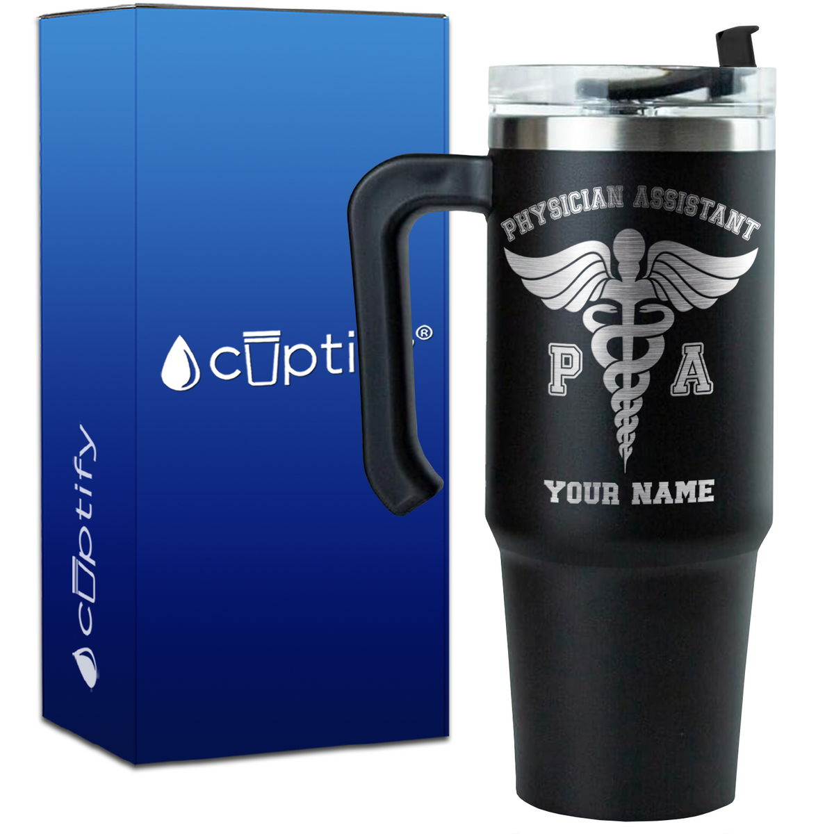 Personalized PA Physician Assistant on 30oz Medical Travel Mug