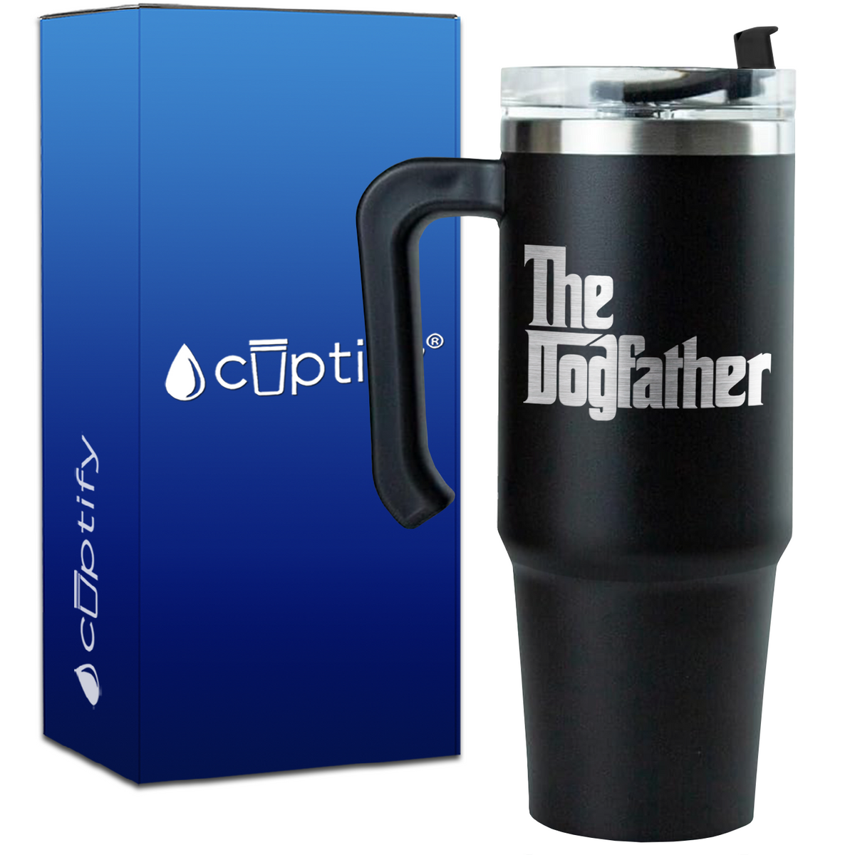 The Dogfather on 30oz Travel Mug