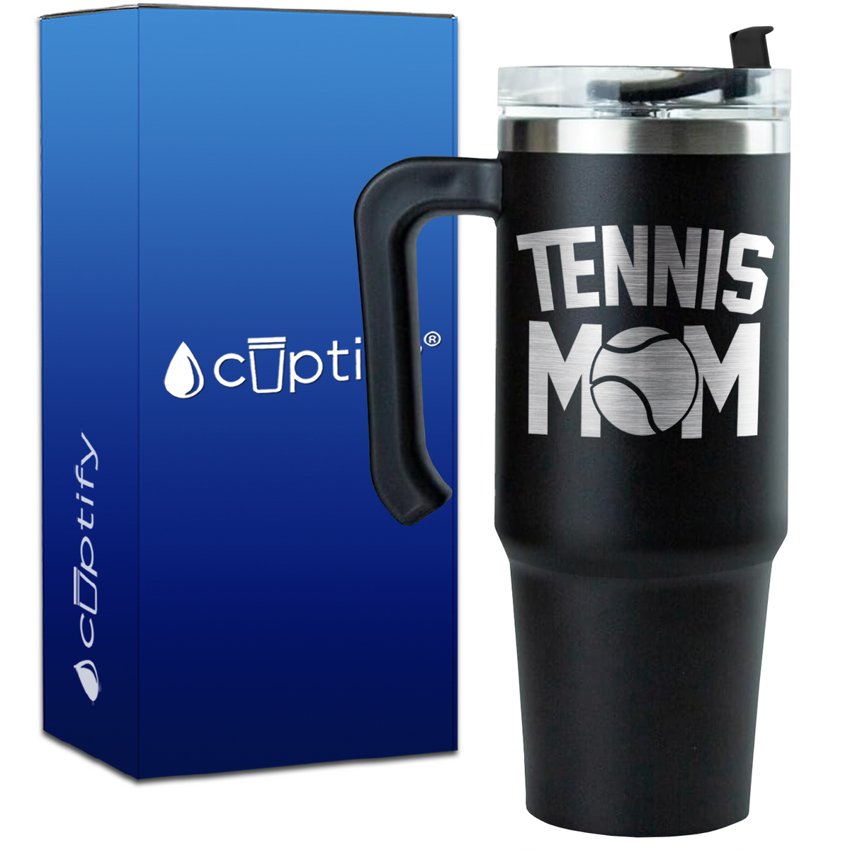 Tennis Mom on 30oz Tennis Travel Mug
