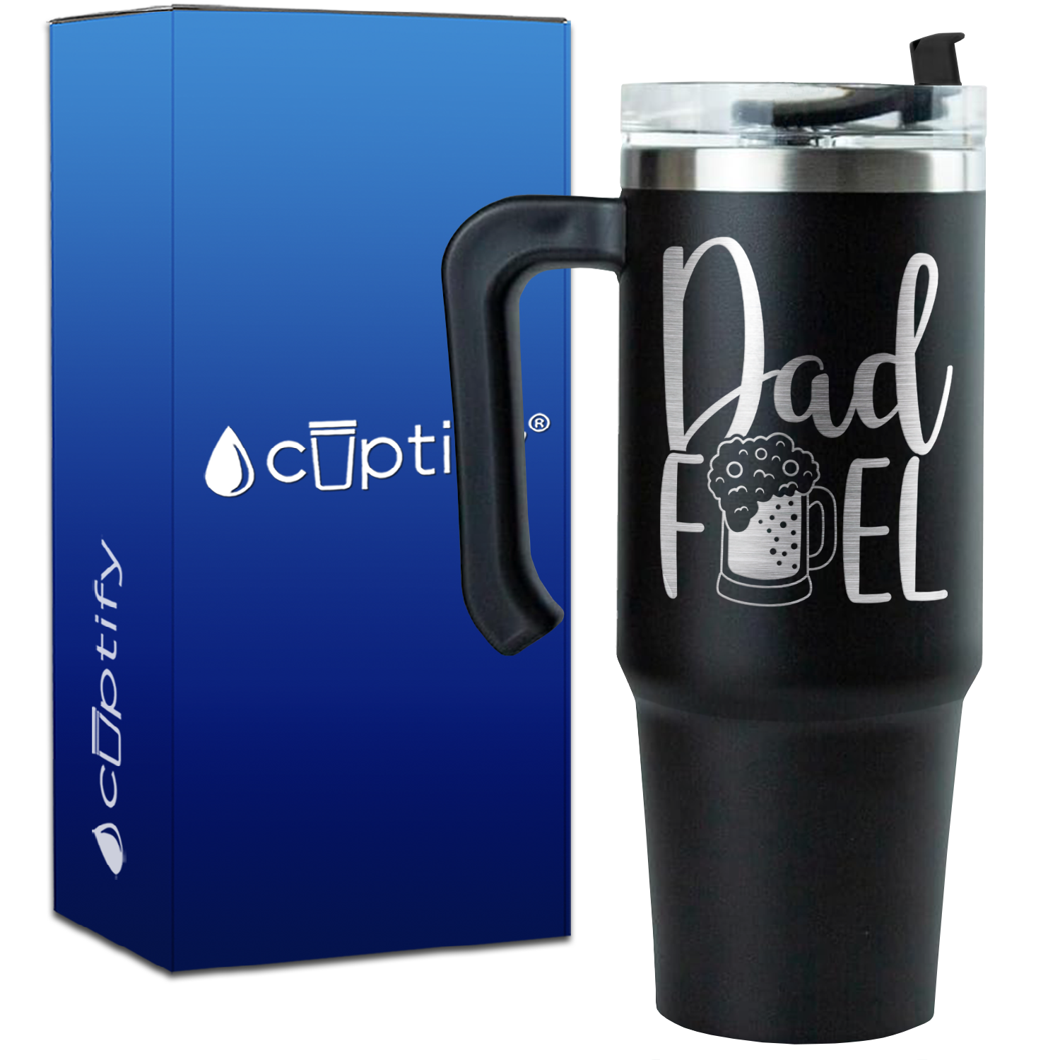 Dad Fuel on 30oz Beer Travel Mug