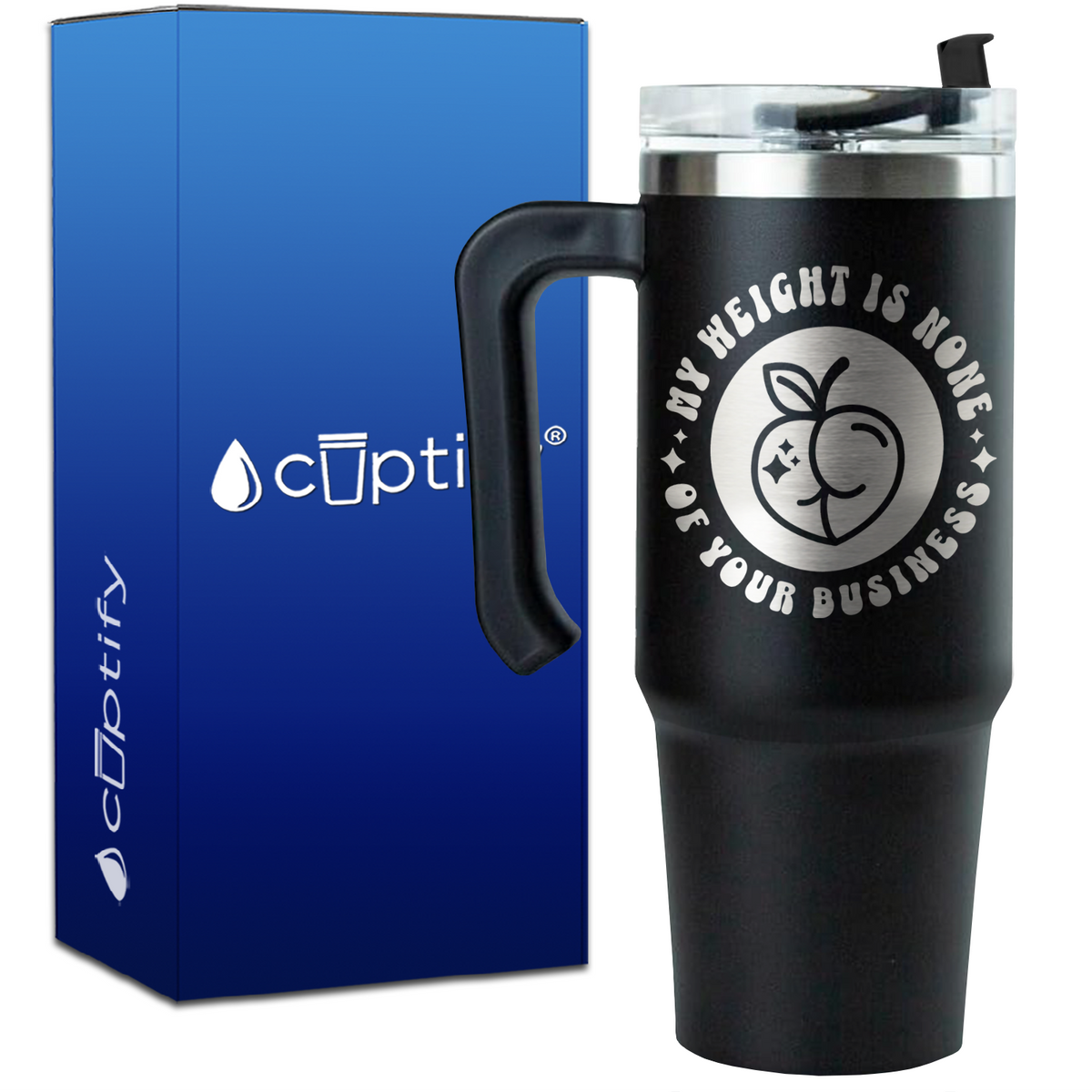 My Weight is None of your Business on 30oz Funny Travel Mug