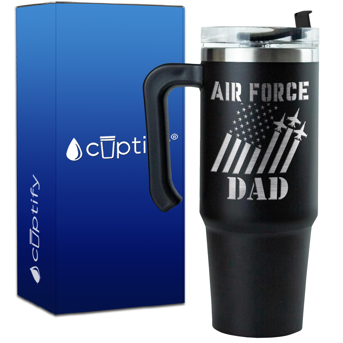 Air Force Dad on 30oz Travel Mug