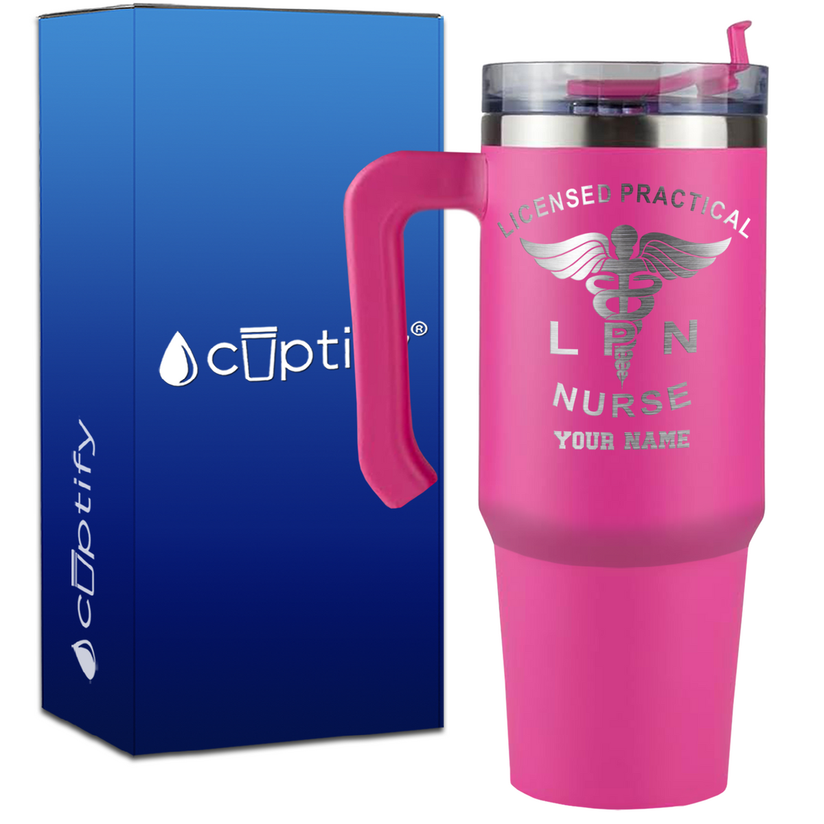 Personalized LPN Licensed Practical Nurse on 30oz Medical Travel Mug