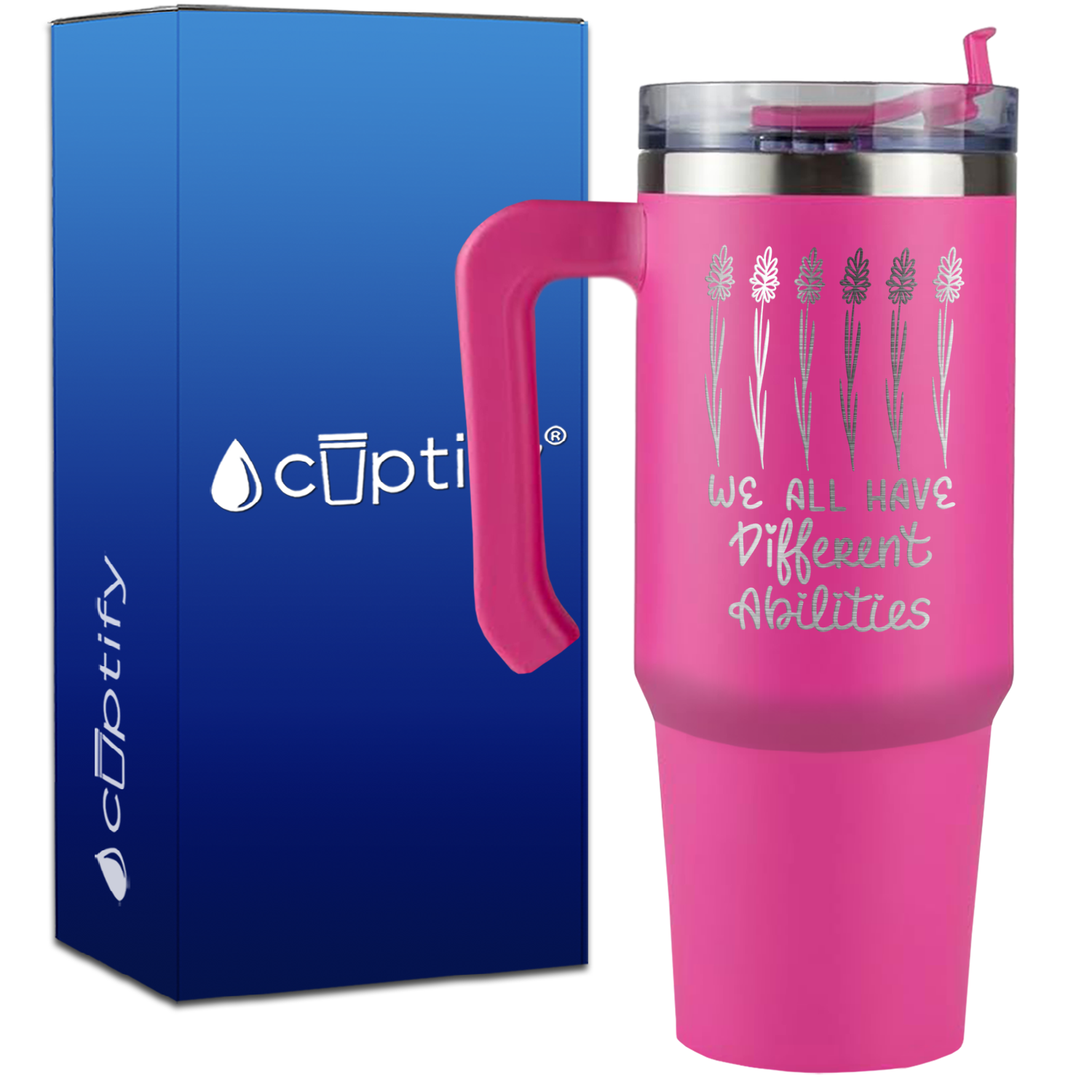 We All Have Different Abilites on 30oz Autism Travel Mug