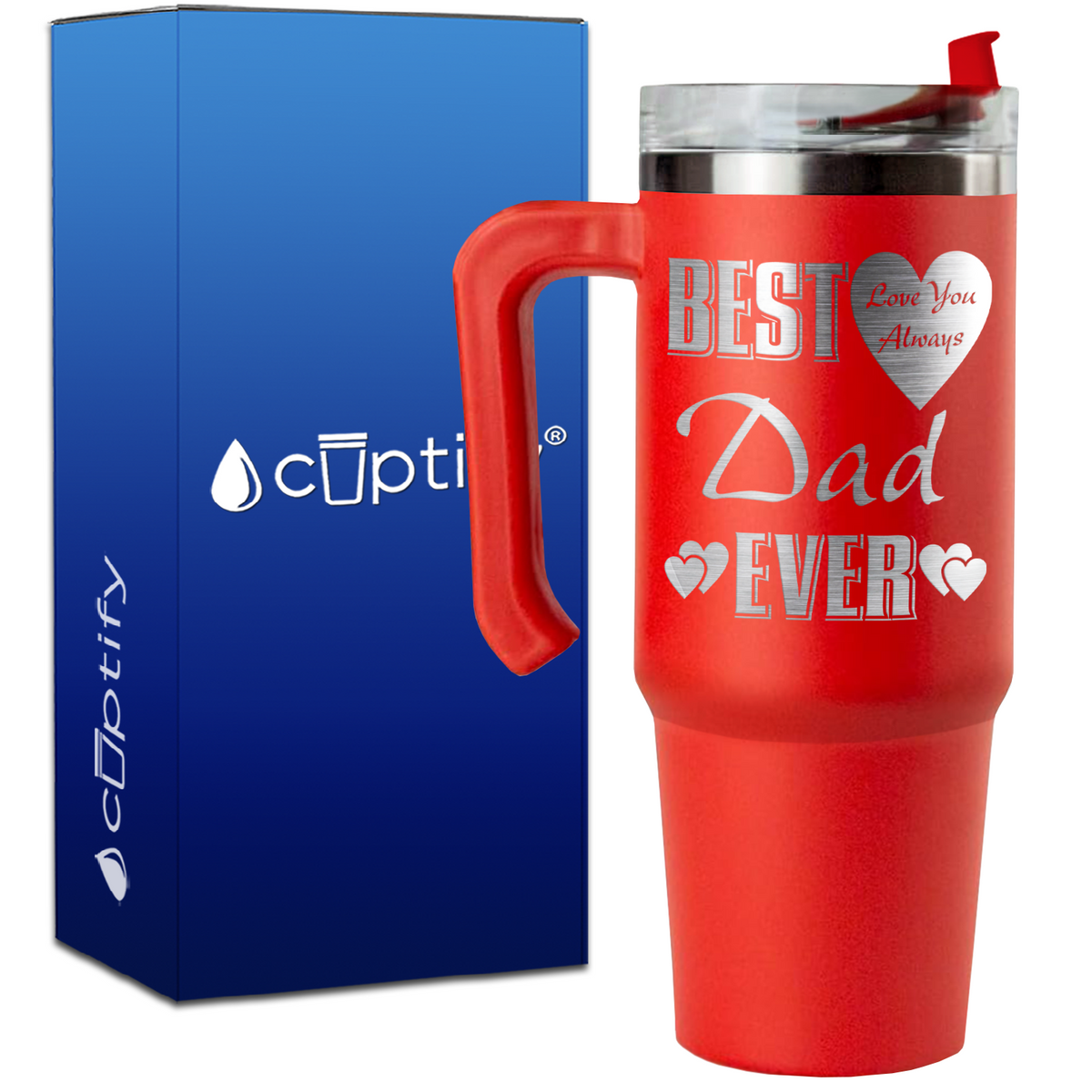 Best Dad Ever Love You Always on 30oz Dad Travel Mug