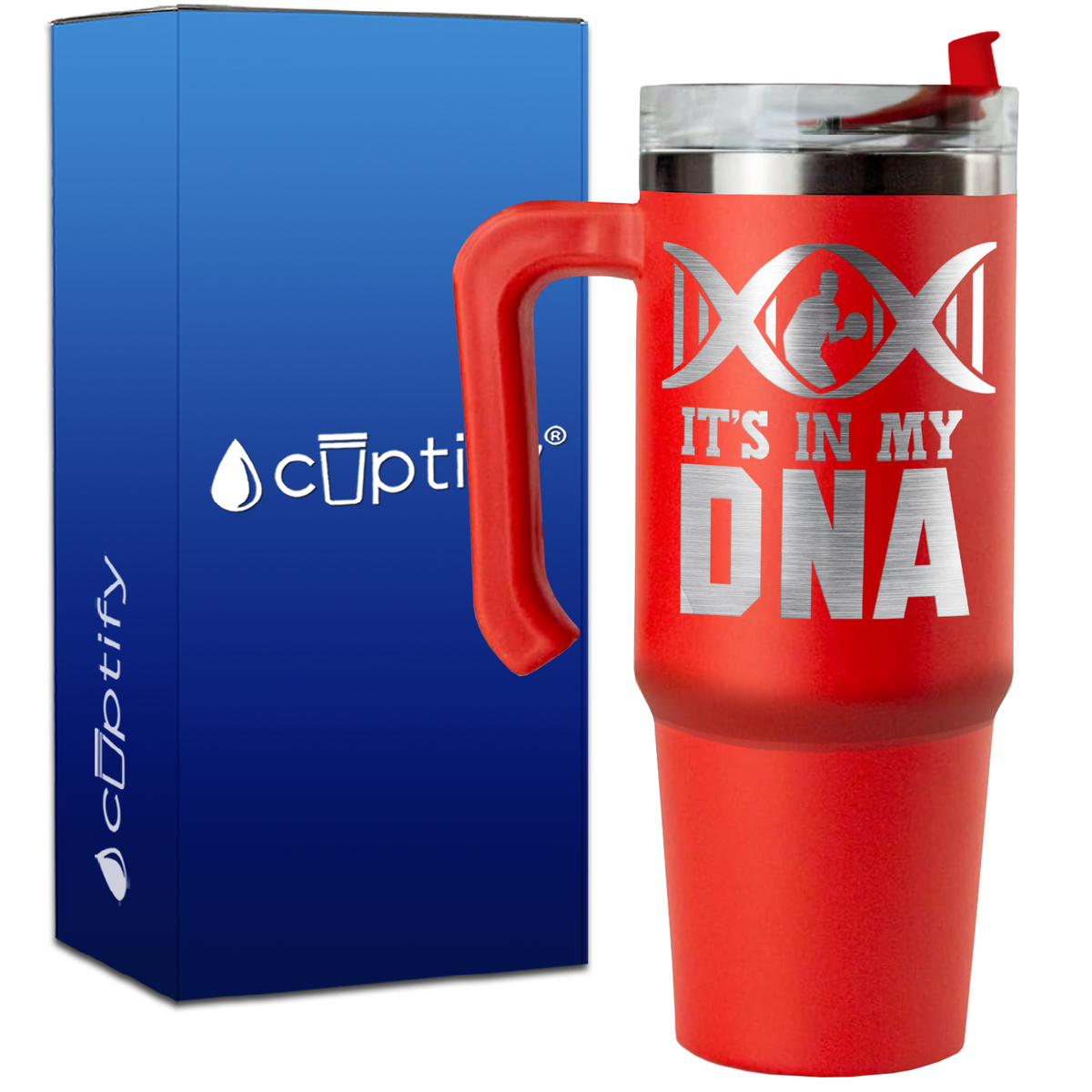 It's in My DNA Basketball on 30oz Basketball Travel Mug