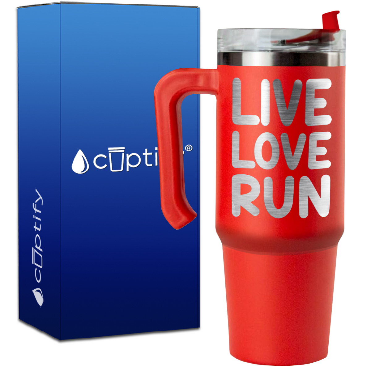 Live Love Run on 30oz Running Travel Mug