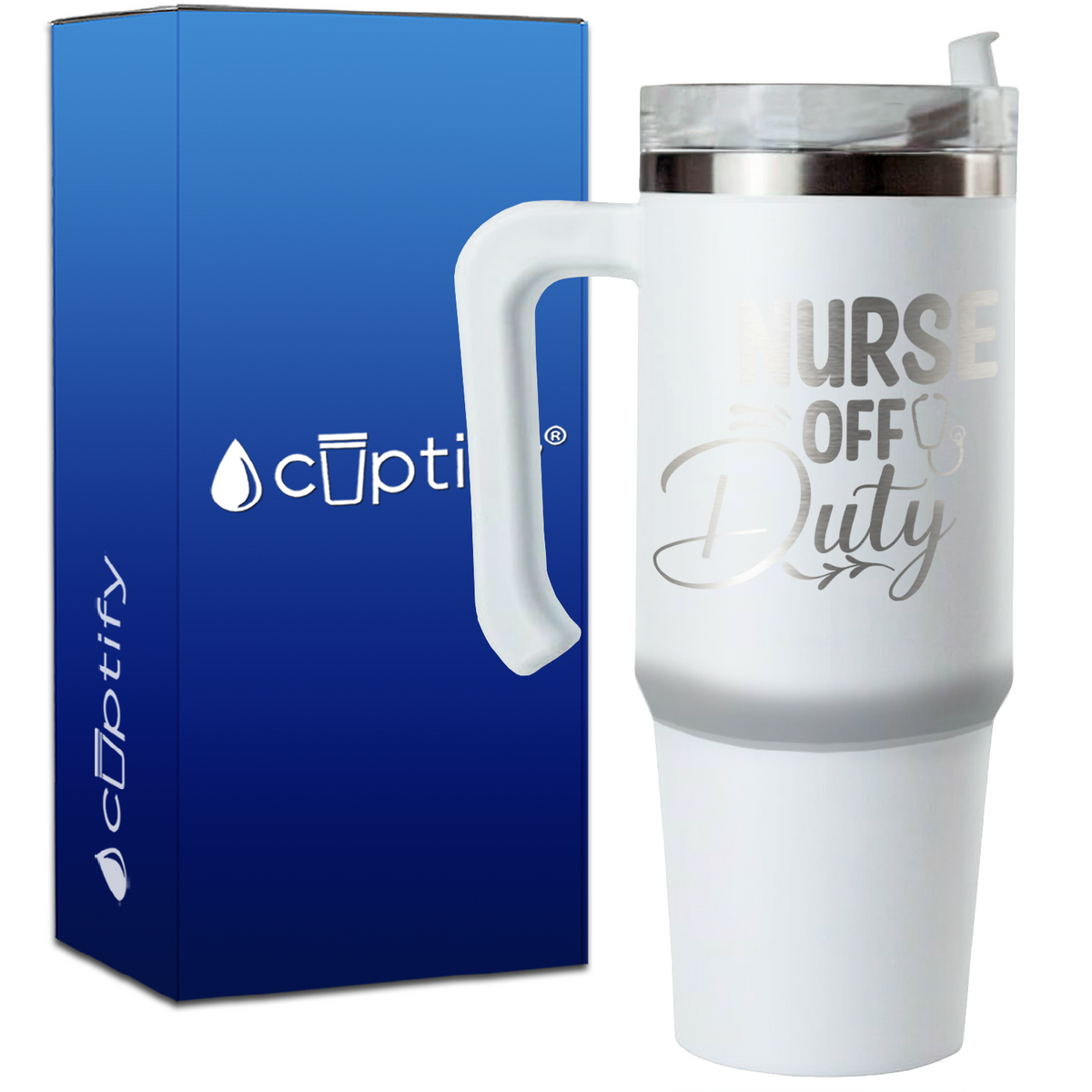 Nurse Off Duty on 30oz Nurse Travel Mug
