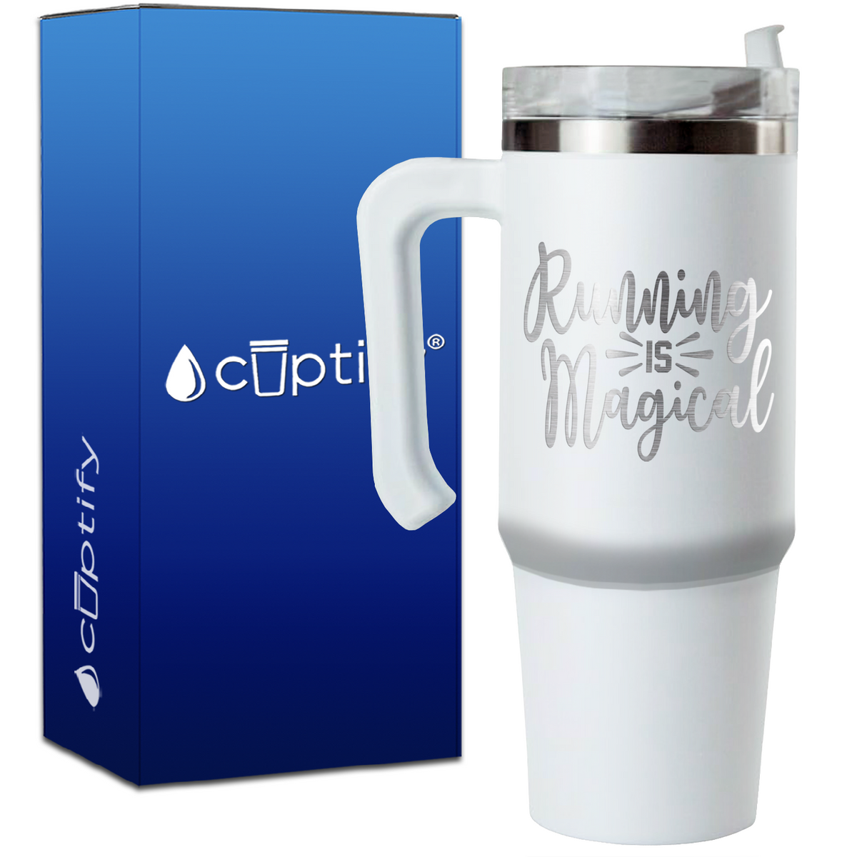 Running is Magical on 30oz Running Travel Mug