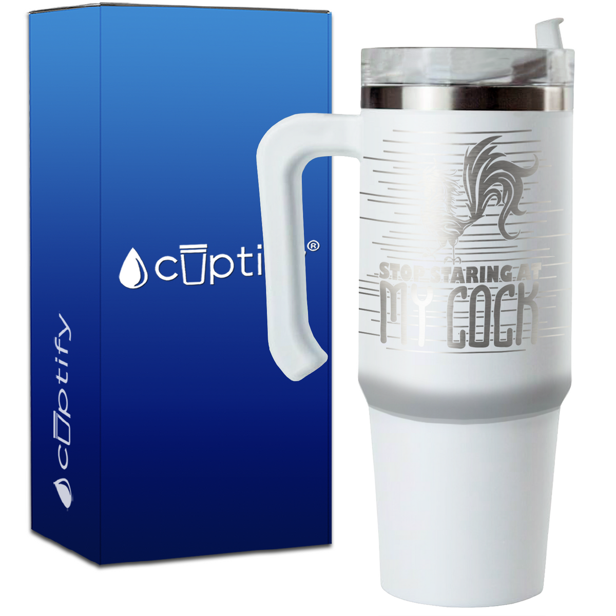 Completely Unhinged on 30oz Funny Travel Mug