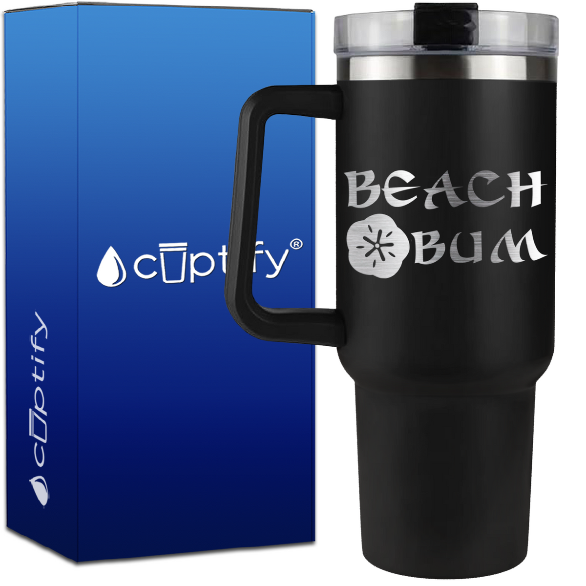 Beach Bum on 40oz Beach Life Traveler Mug