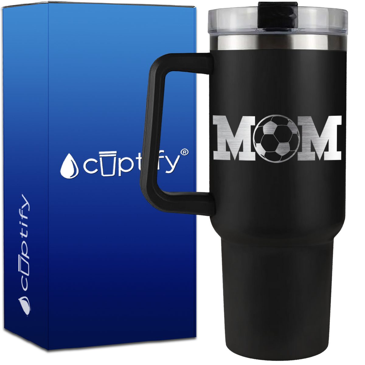 Soccer Mom on 40oz Mom Traveler Mug