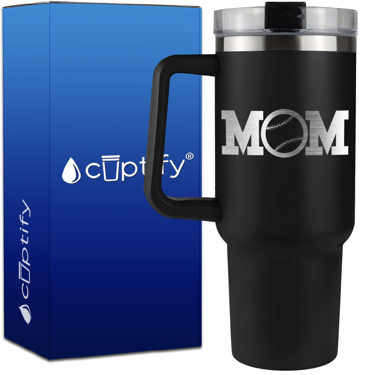 Baseball Mom on 40oz Mom Traveler Mug