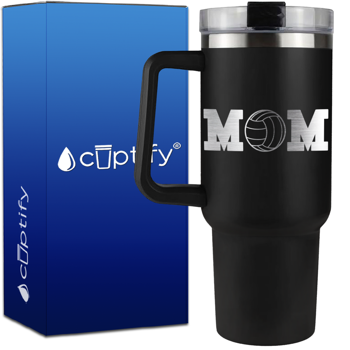 Volleyball Mom on 40oz Mom Traveler Mug