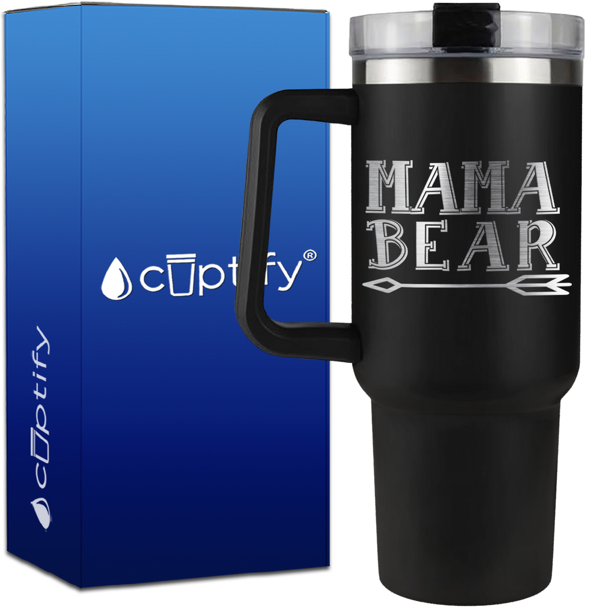 Mama Bear on 40oz Mom Traveler Mug