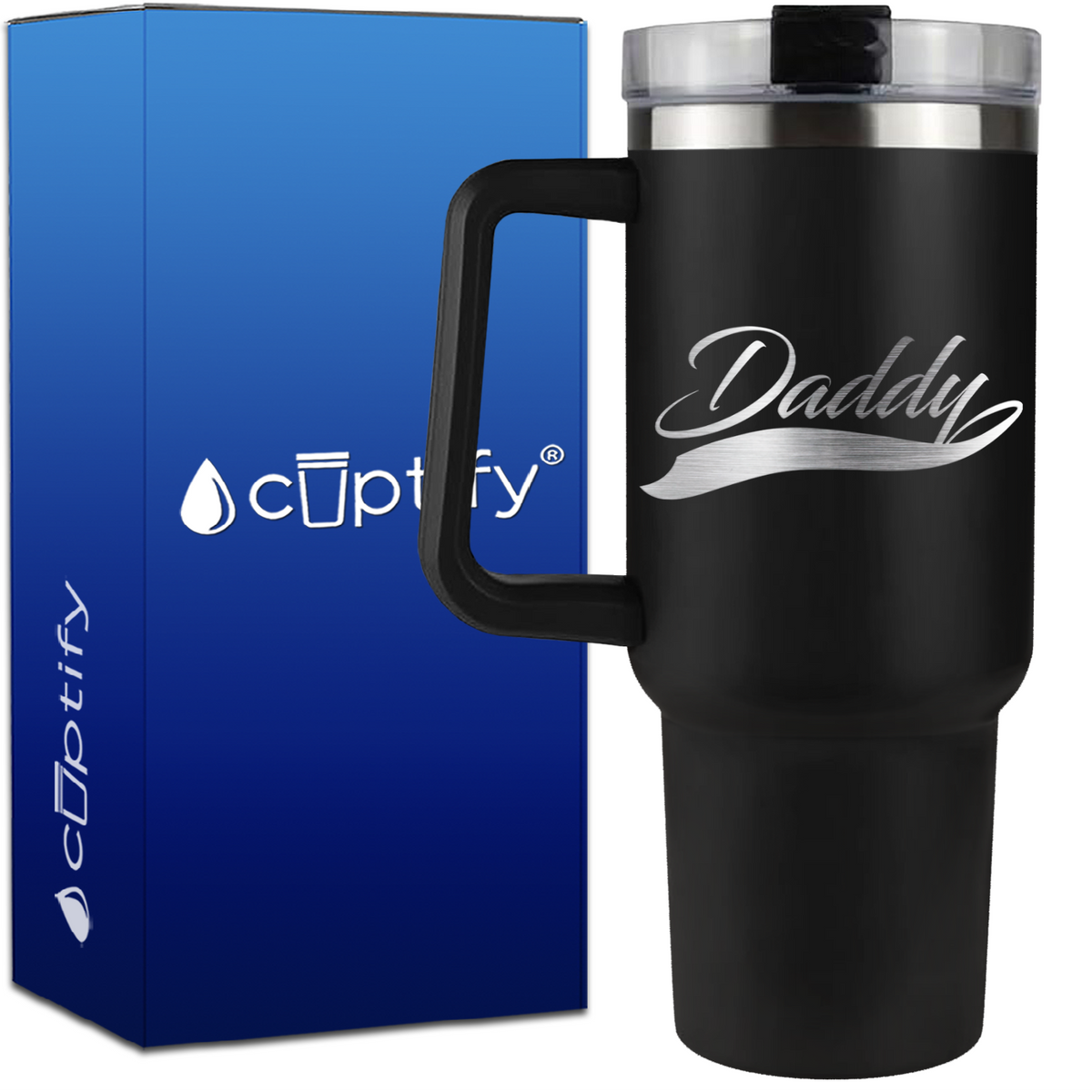 Daddy Swoosh on 40oz Dad Traveler Mug