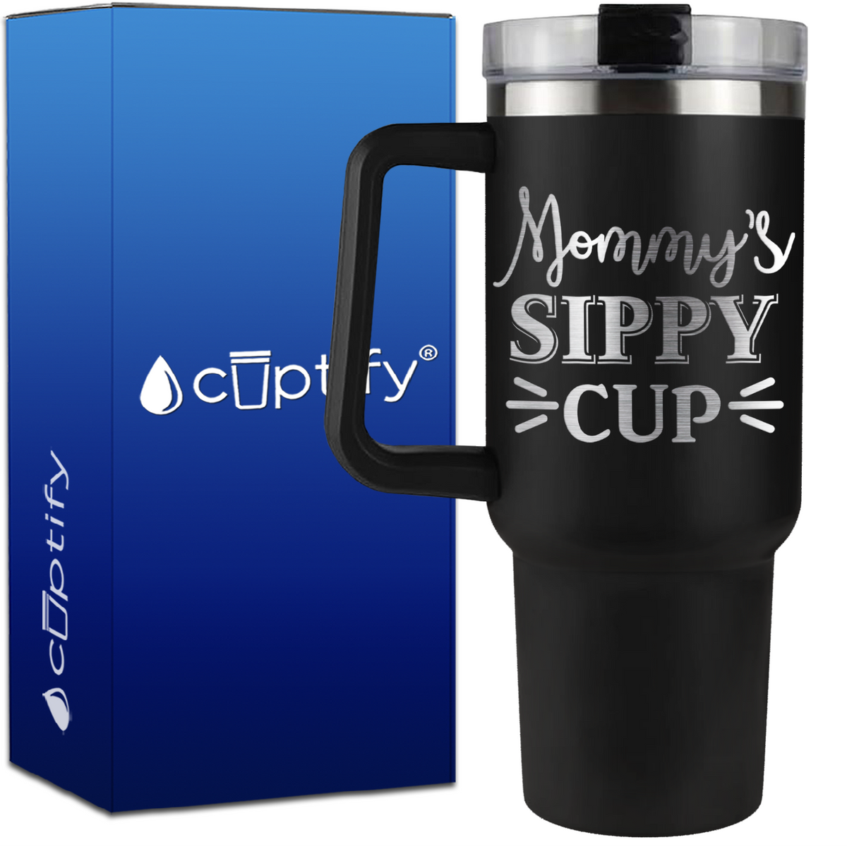 Mommy Sippy Cup on 40oz Mom Traveler Mug