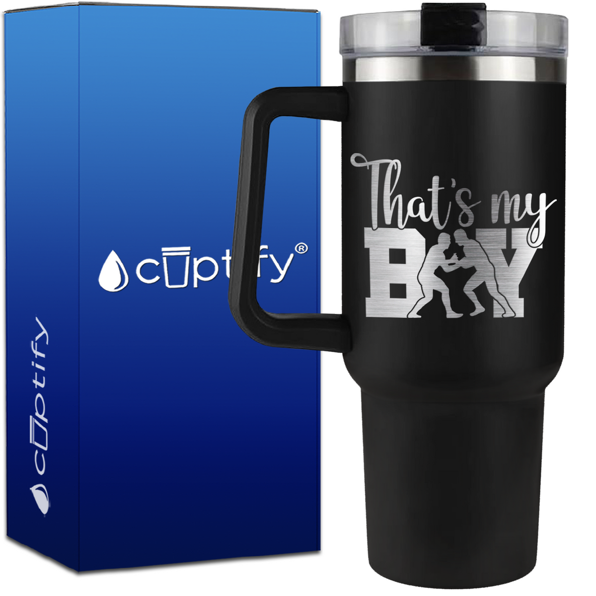 That's My Boy Wrestling on 40oz Wrestling Traveler Mug