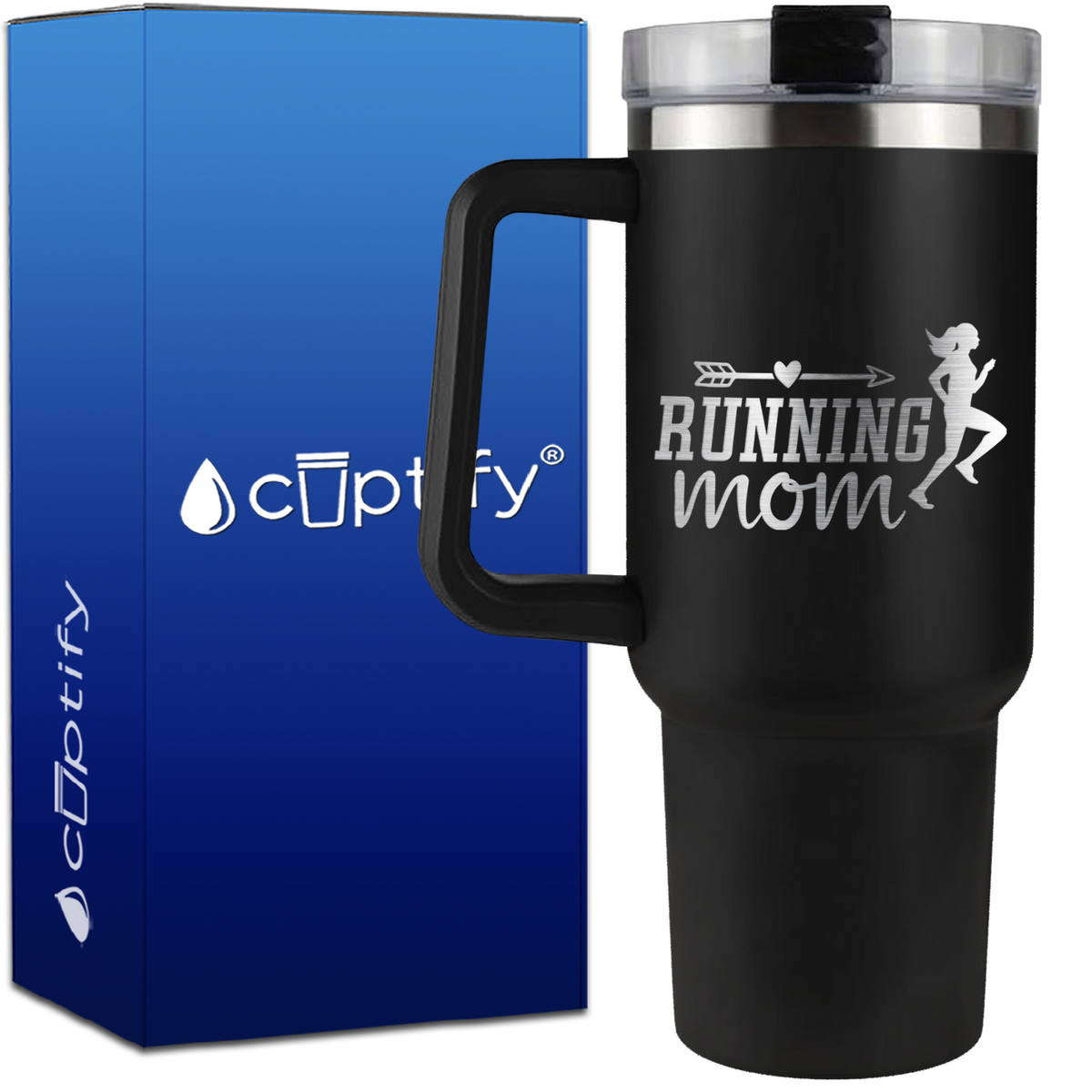 Running Mom on 40oz Running Traveler Mug