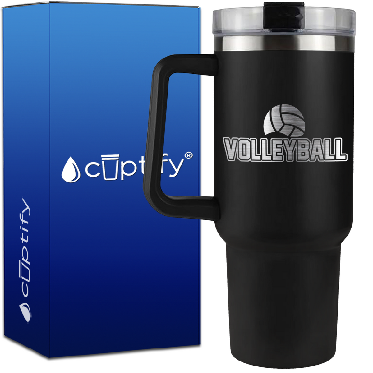 Volleyball on 40oz Volleyball Traveler Mug