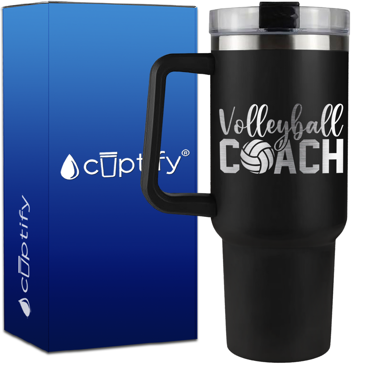 Volleyball Coach on 40oz Volleyball Traveler Mug