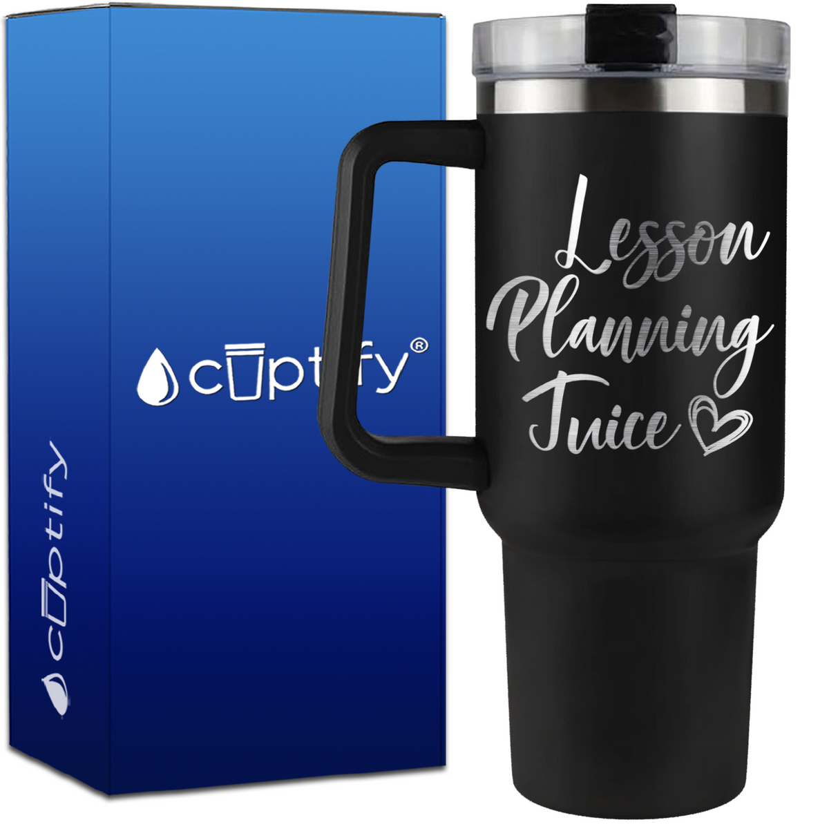 Lesson Planning Juice on 40oz Teacher Traveler Mug