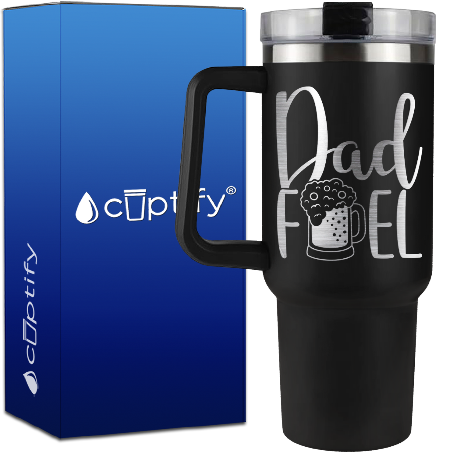 Dad Fuel on 40oz Beer Lover Traveler Mug