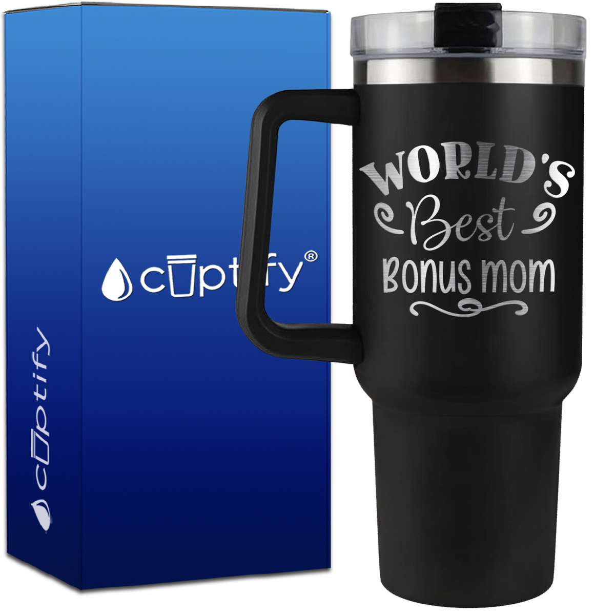World's Best Bonus Mom on 40oz Mom Traveler Mug