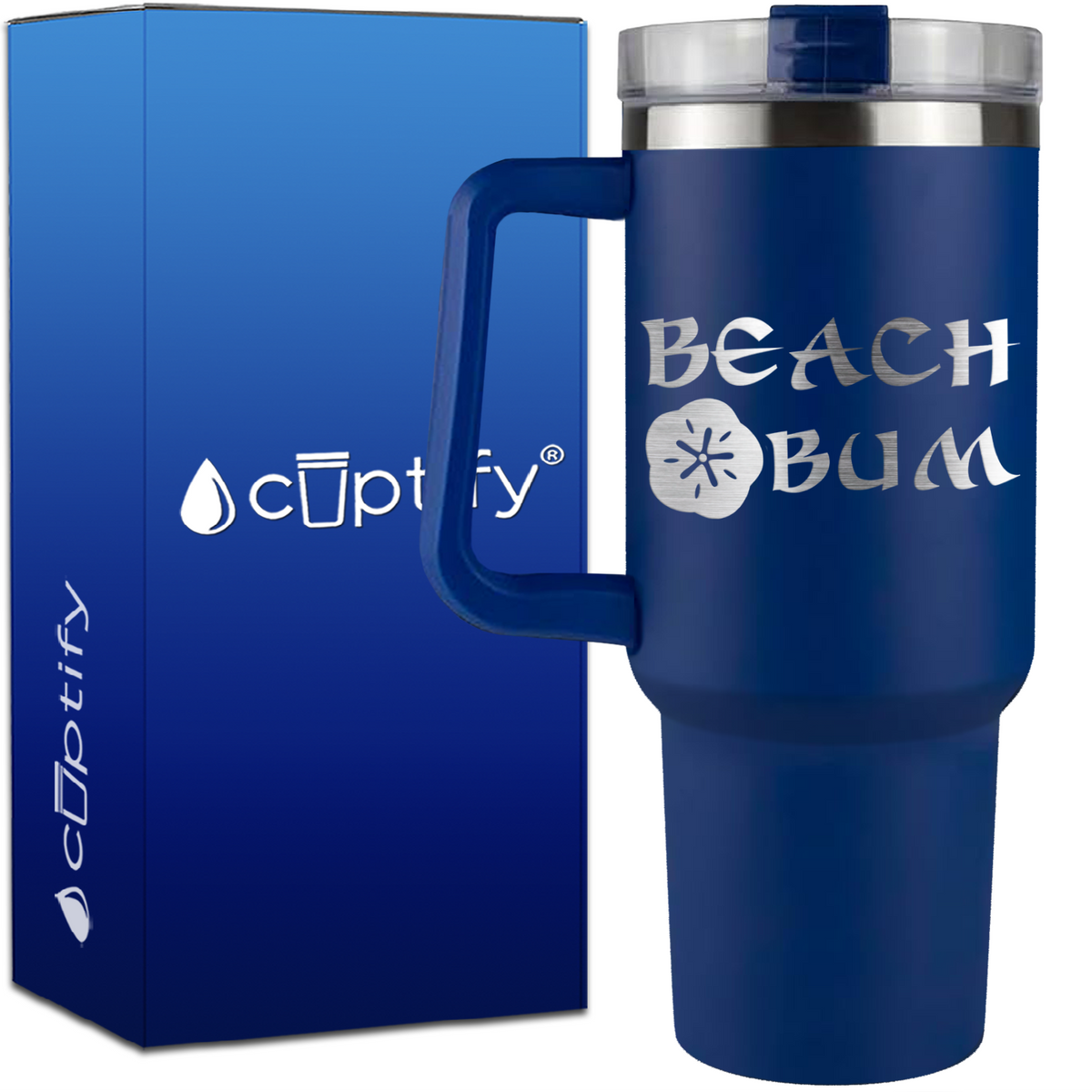 Beach Bum on 40oz Beach Life Traveler Mug