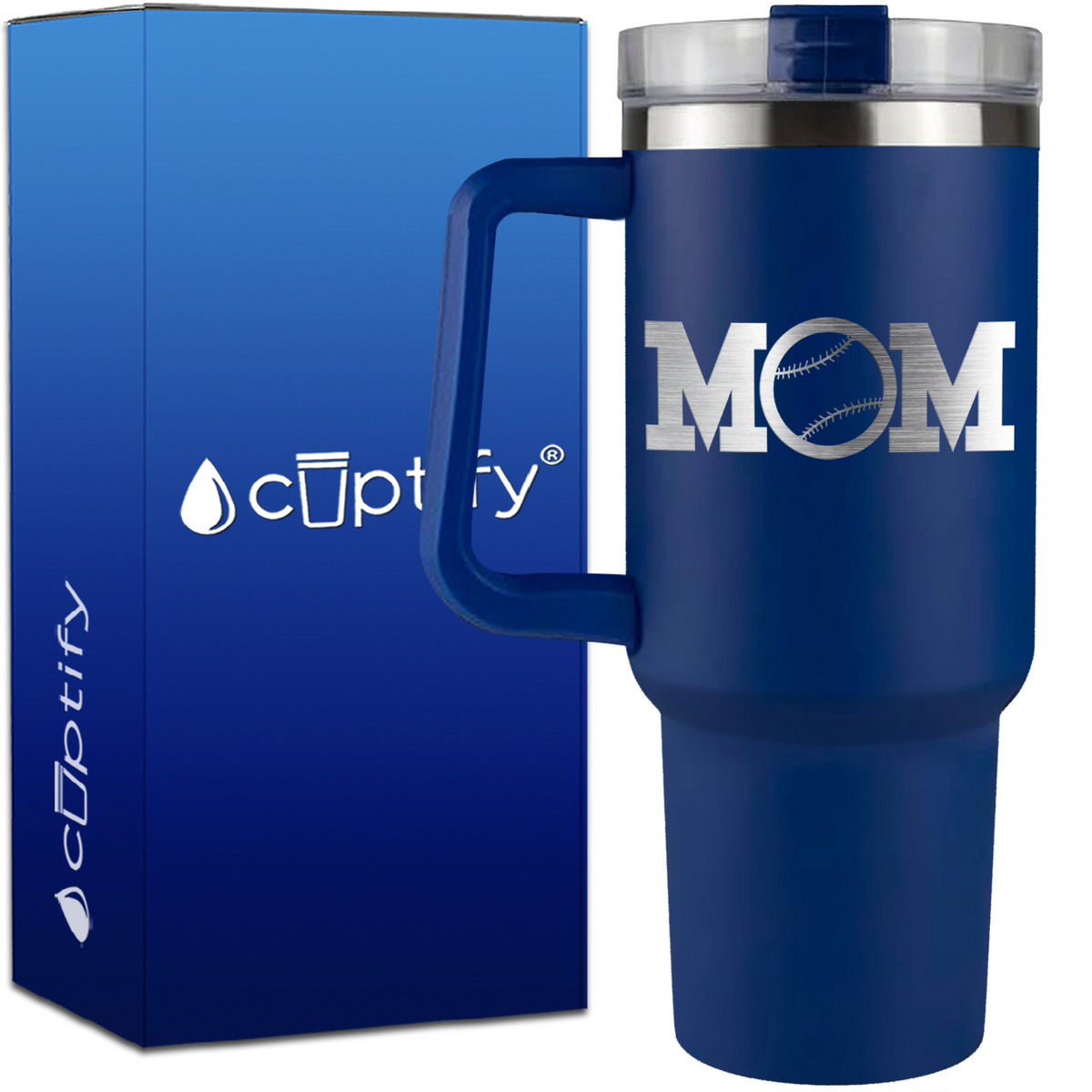 Baseball Mom on 40oz Mom Traveler Mug
